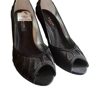 Nina New York Women’s Black Open Toe‎ Heels Size 9